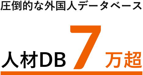 外国人データベース7万人超